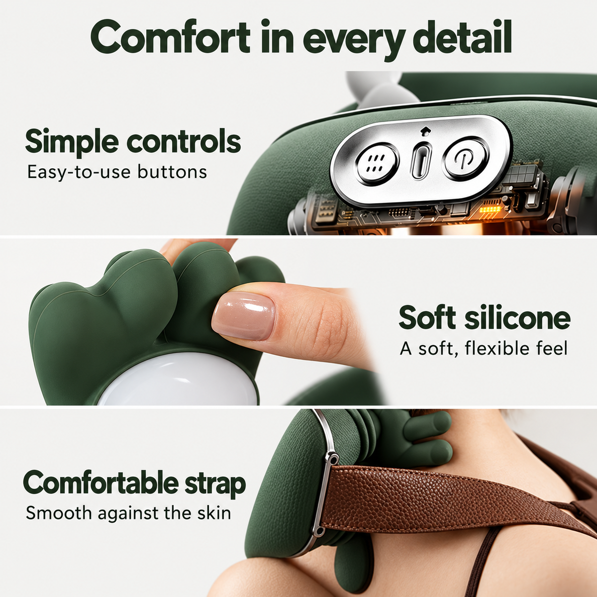Kneading that moves the way a massage does.