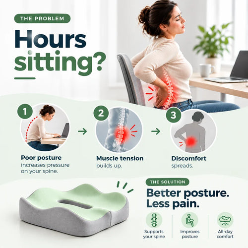 Easely ergonomic memory foam seat cushion, photo 2
