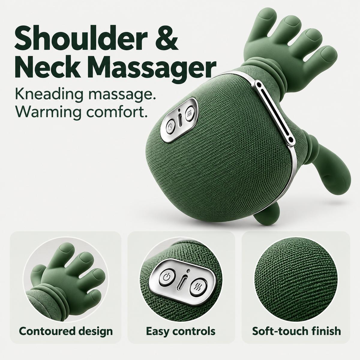 Easely heated neck and shoulder massager, photo 6