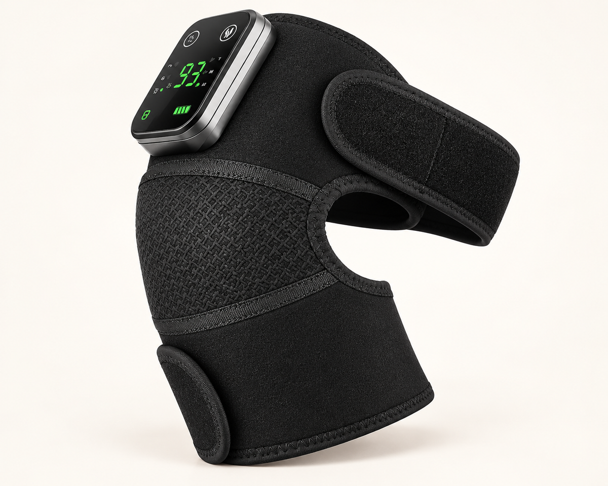 Easely cordless heated knee massager with digital controller
